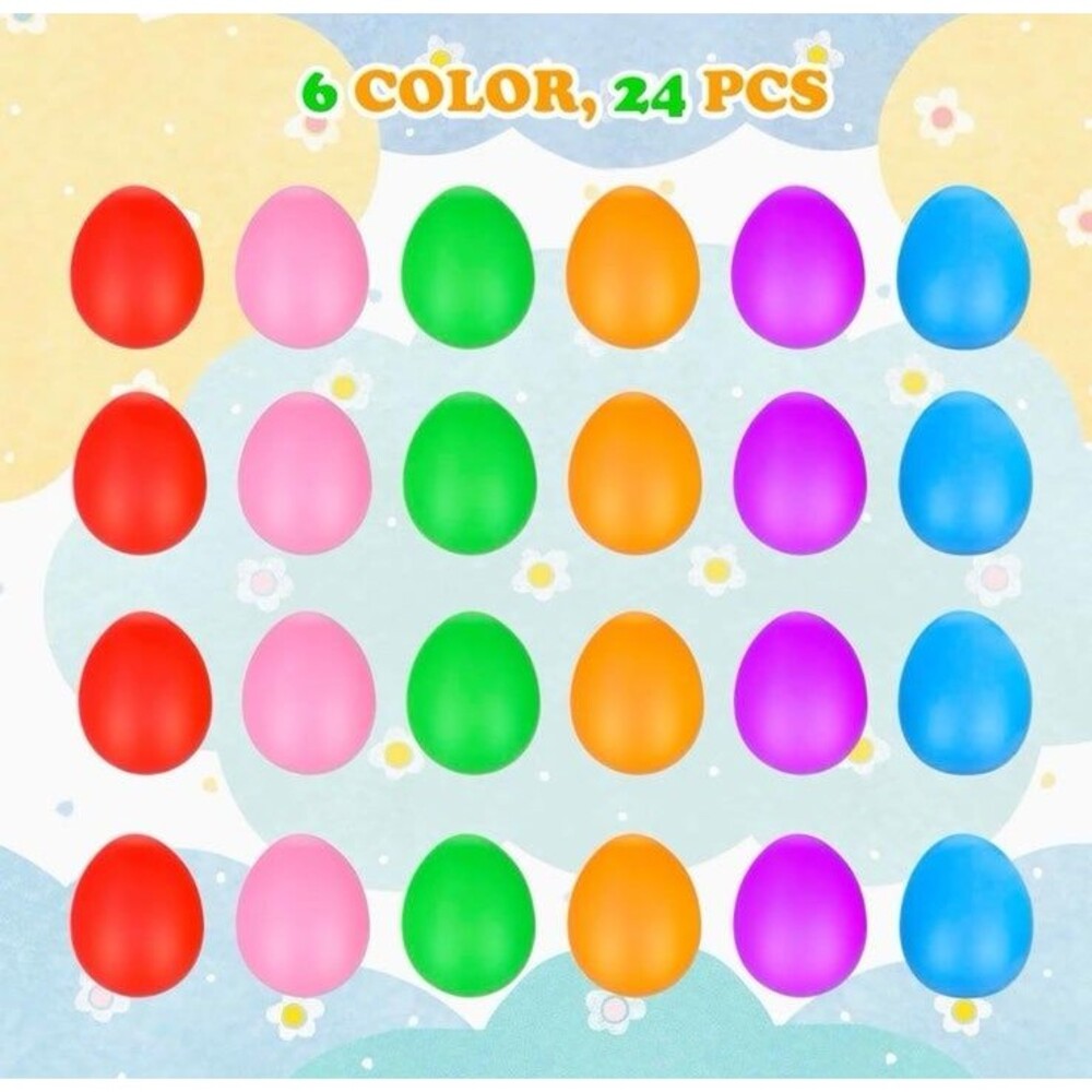 Easter Eggs Stress Ball Toys Kids 48 PCS Easter Basket Squishy Party Favors OW - Picture 3 of 8